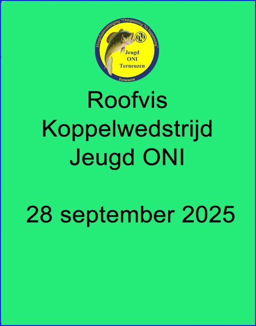 Roofviskoppel jeugd 28 september 2025